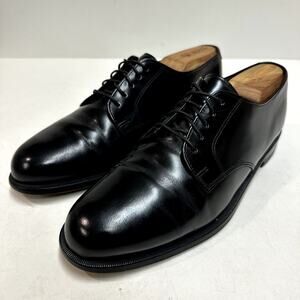 VERY GOOD Rancourt & Co. x Cole Haan Plain Toe Derby Black Calf Made in USA 8.5
